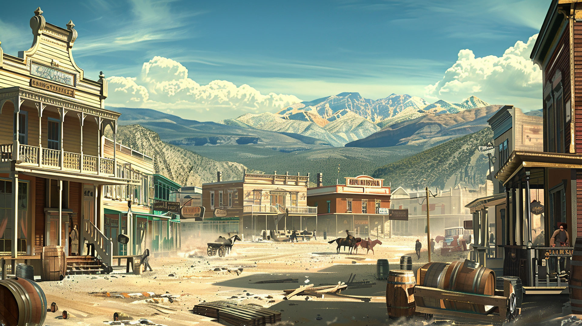 Ultra HD Old West Town Desktop Backgrounds: Free