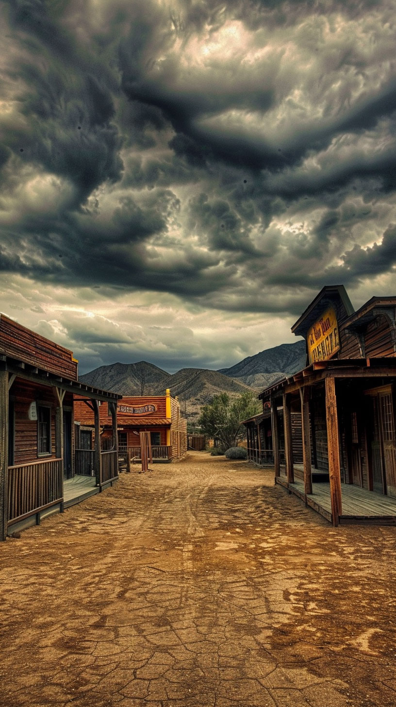 Historic Old West Town Wallpaper for Huawei Phones