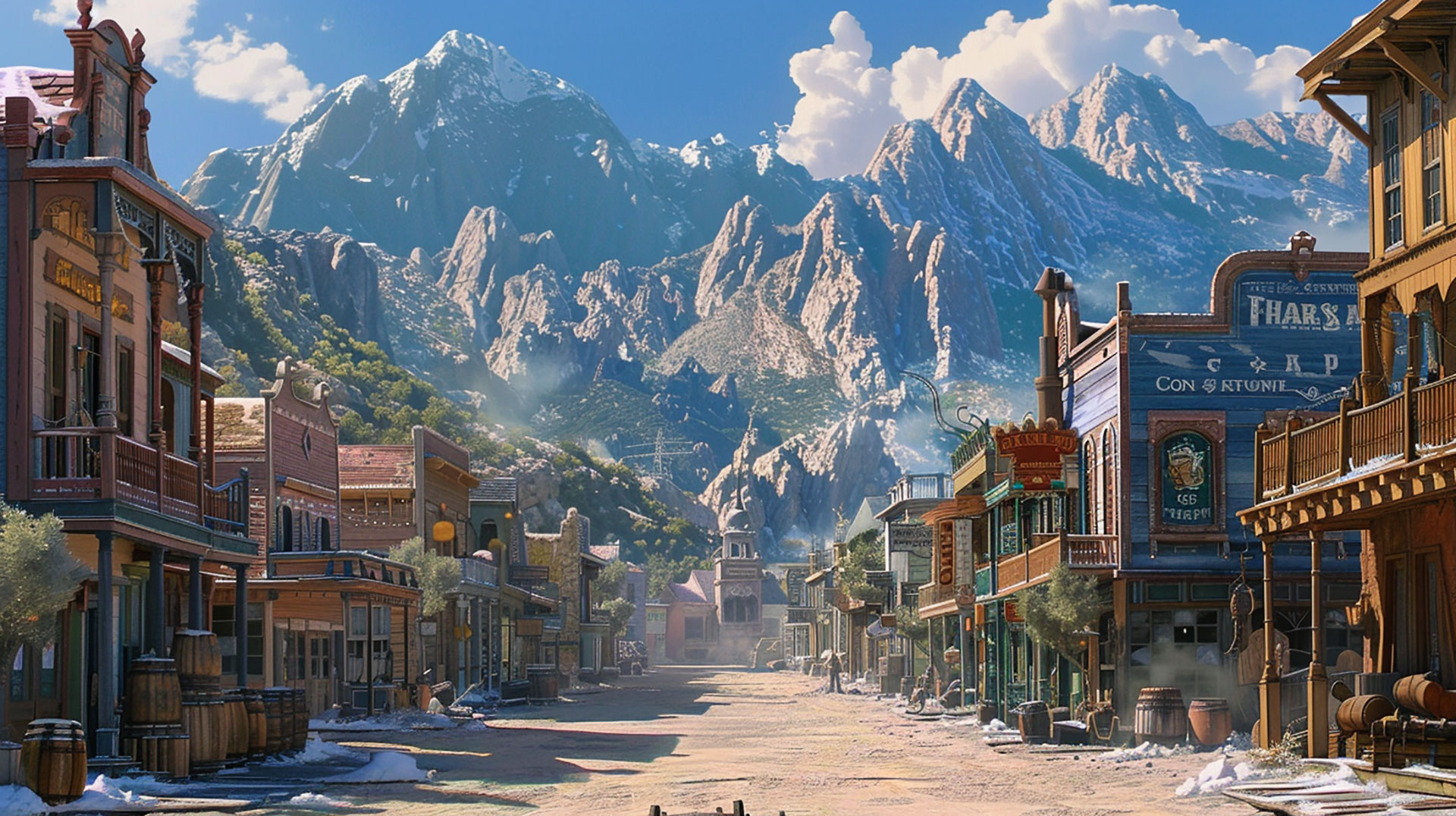 Old West Town Stock Photos: HD Download