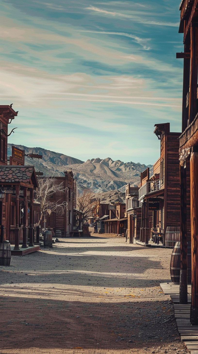 Rustic Old West Town Wallpaper for Android Devices