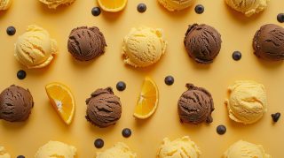 Sweet Harmony: Orange and Chocolate Ice Cream