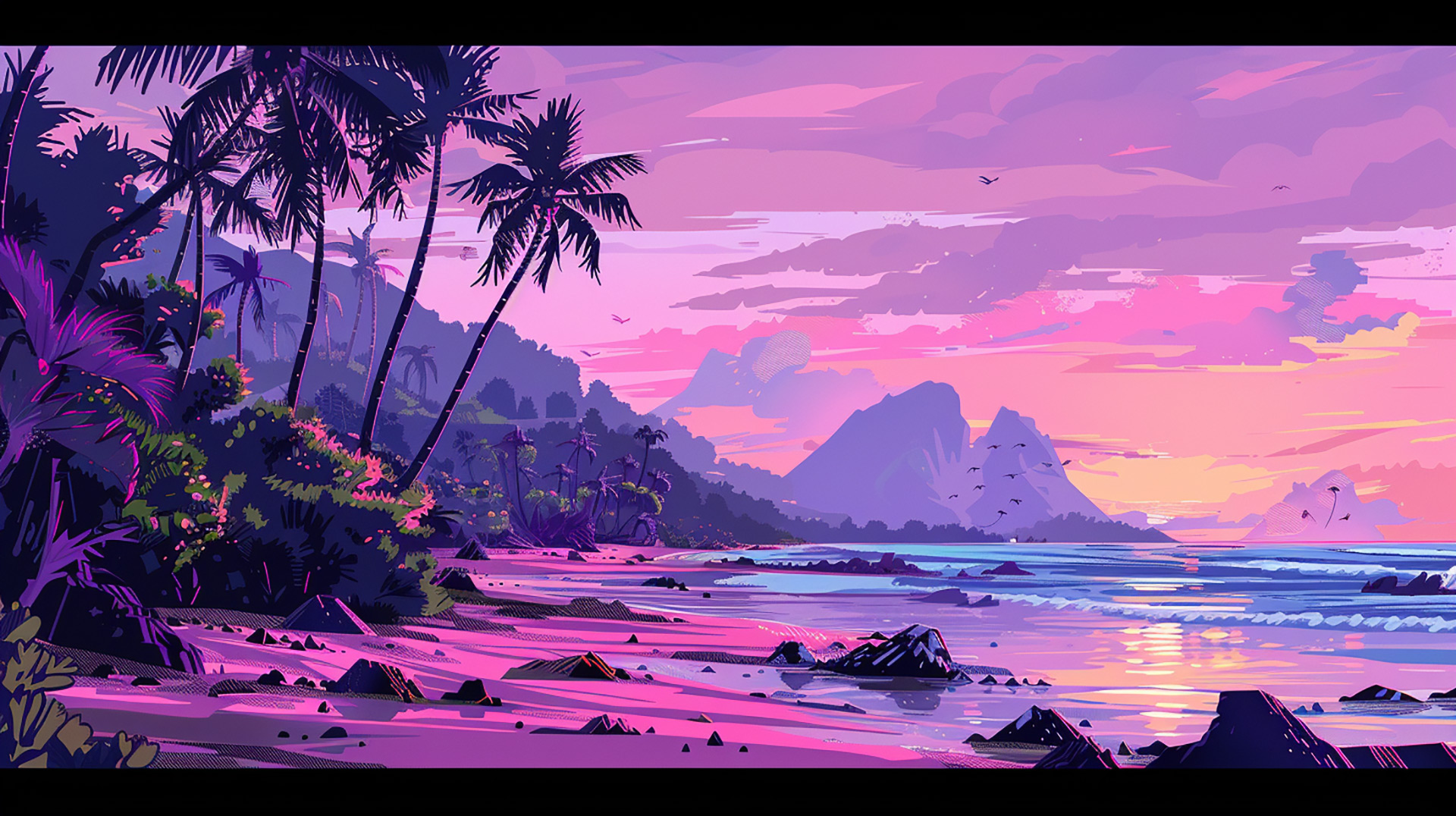 Sunset Dreams: Tropical Beach Horizon