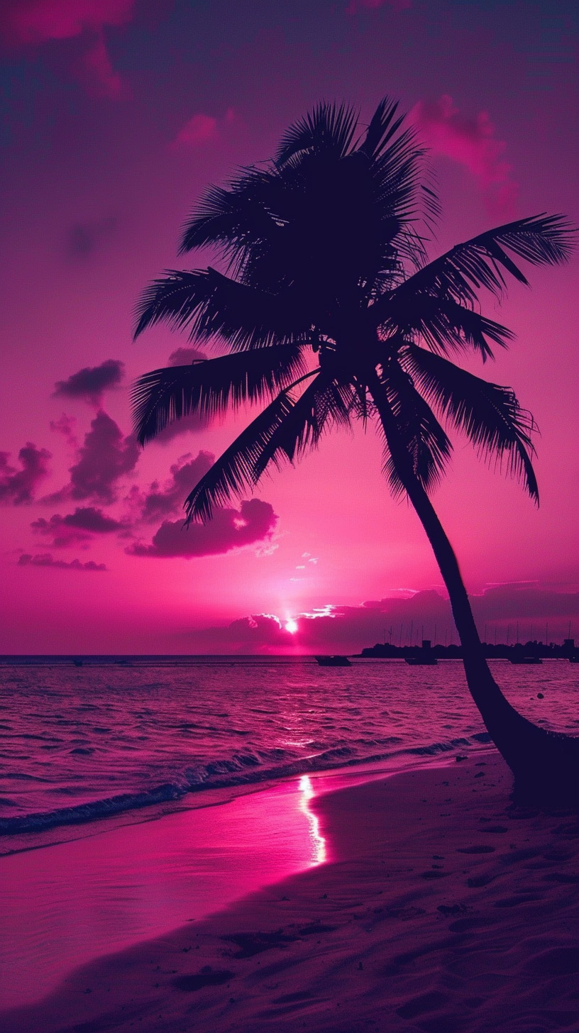Island Glow: Breathtaking Tropical Twilight