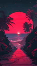 Tropic Twilight: Serene Beach Horizons