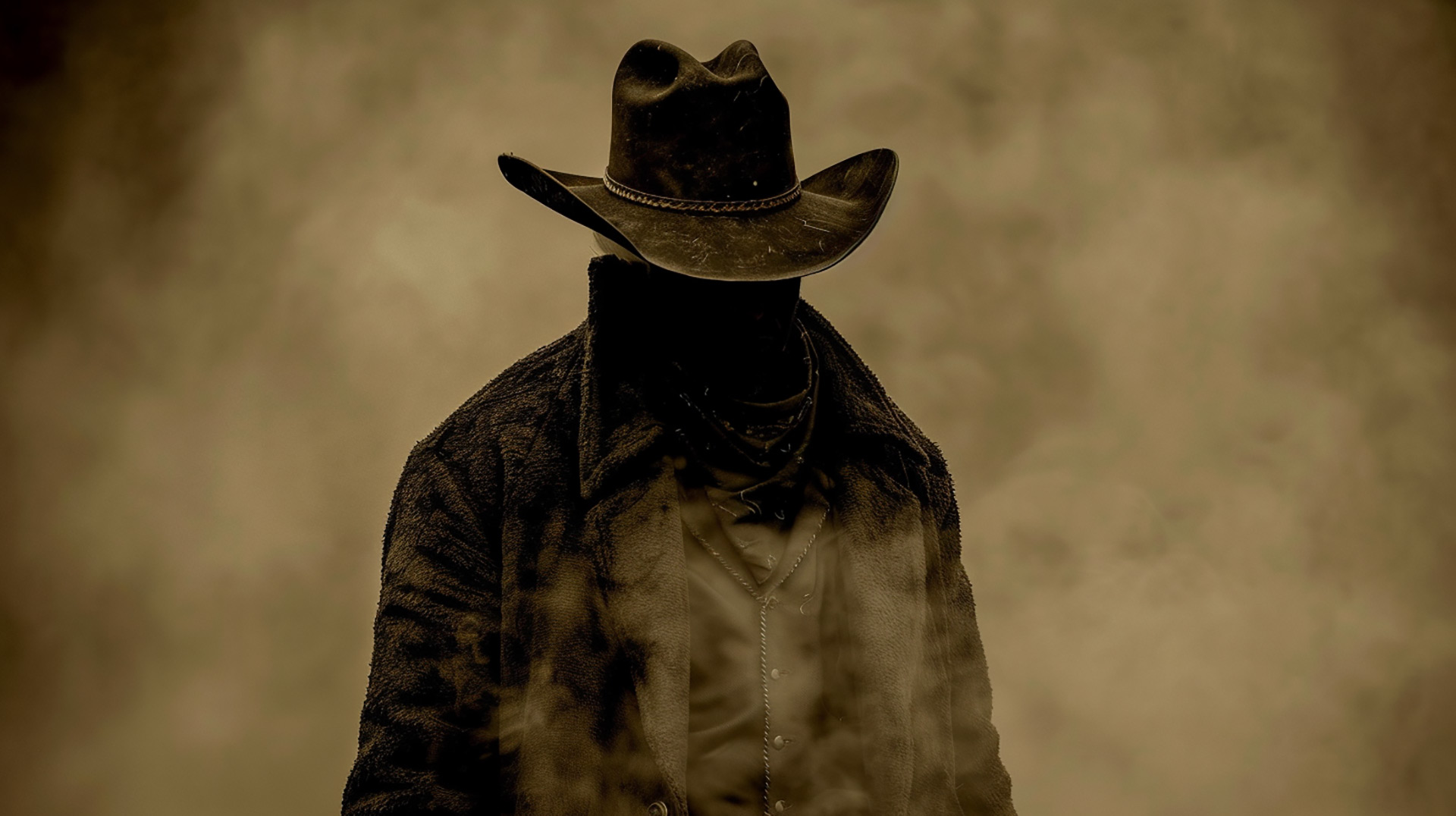 Classic Western Cowboy AI Digital Background