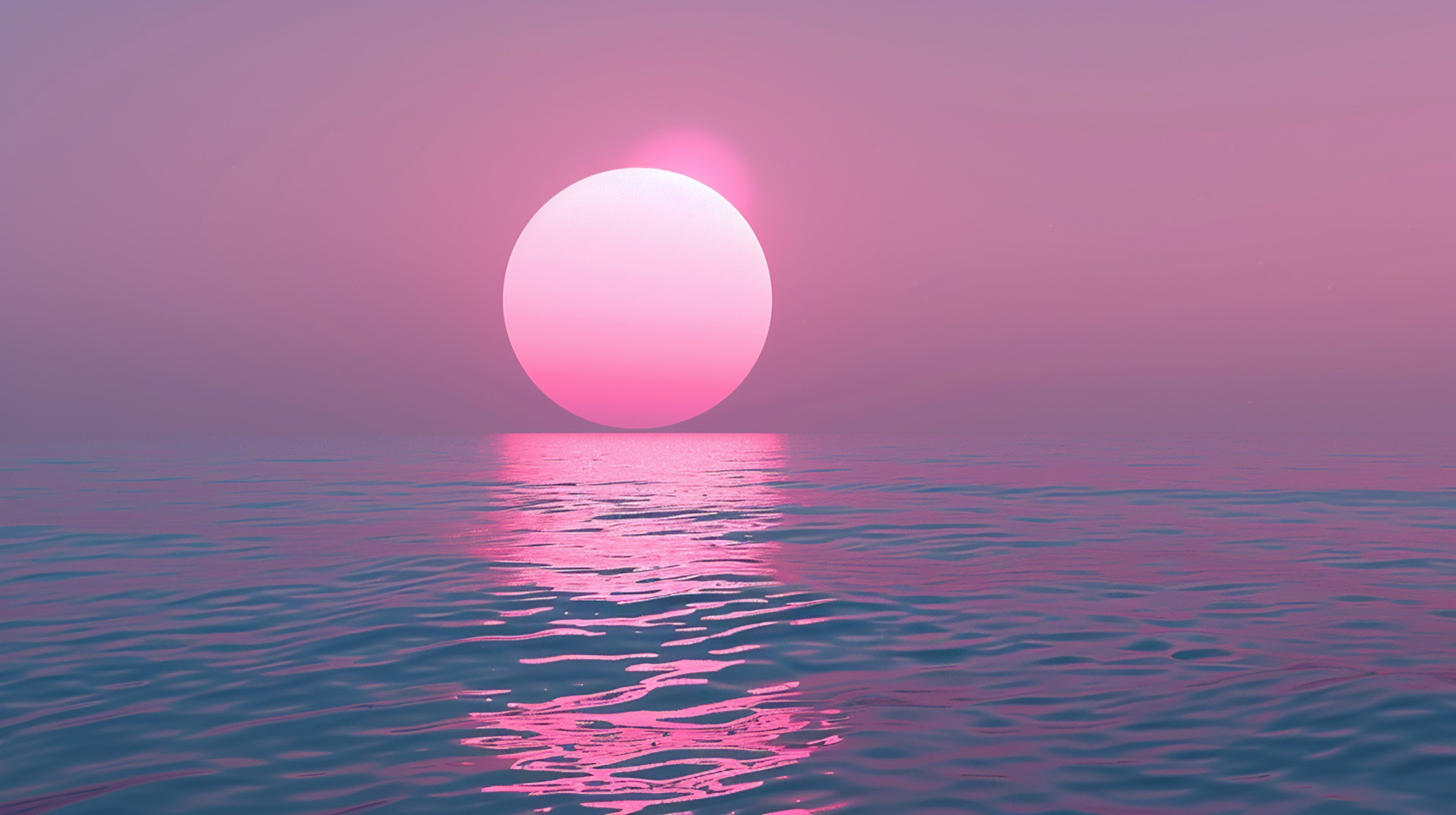 Serenity in Pixels: AI-Enhanced Beach Sunset