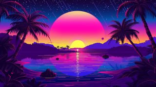 Soothing Sands: Aesthetic Beach Sunset Aura