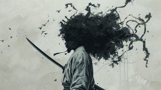 Afro Samurai AI Image: HD Desktop Wallpaper