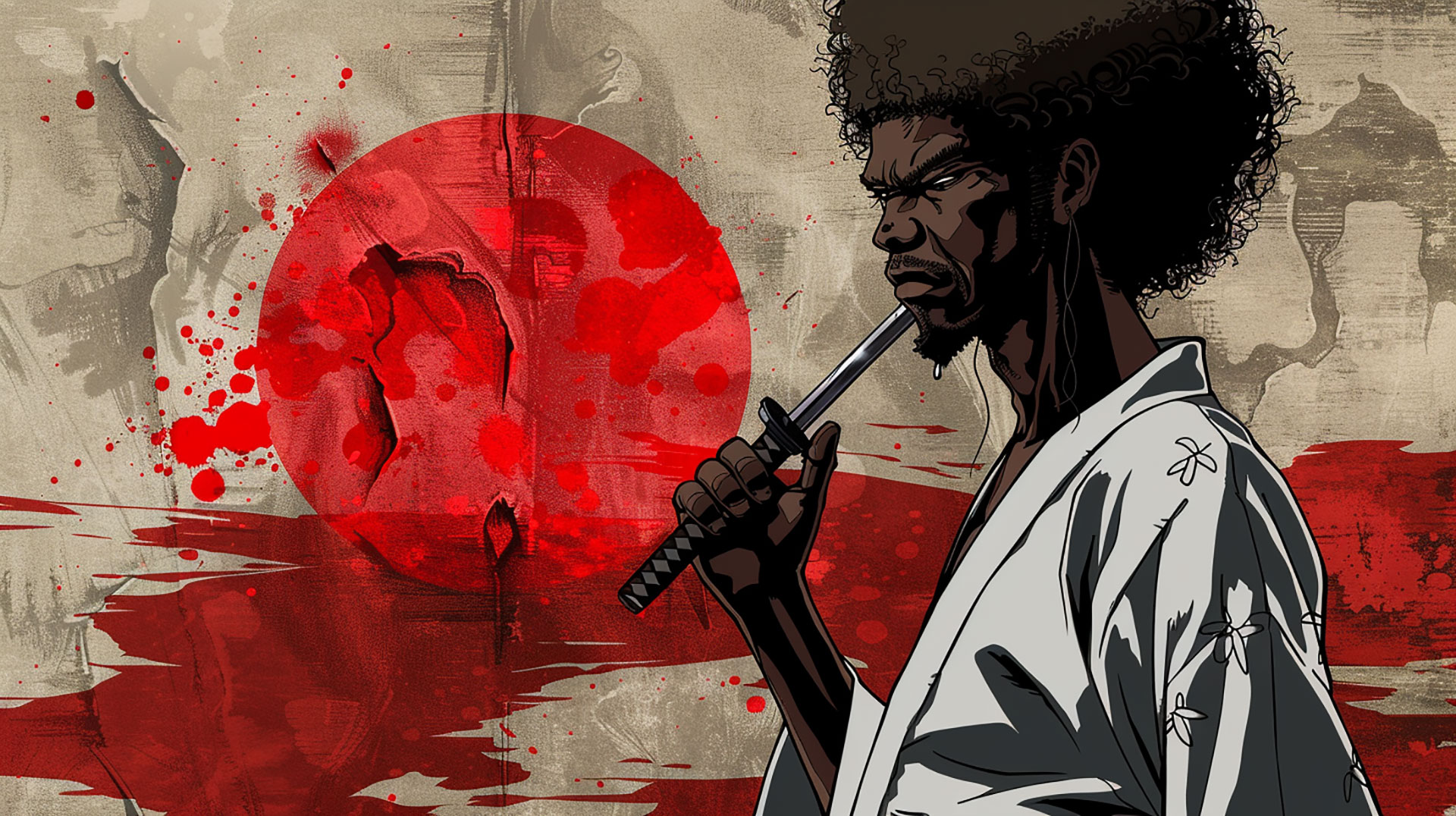 Download Afro Samurai AI Image: 1920x1080 Background