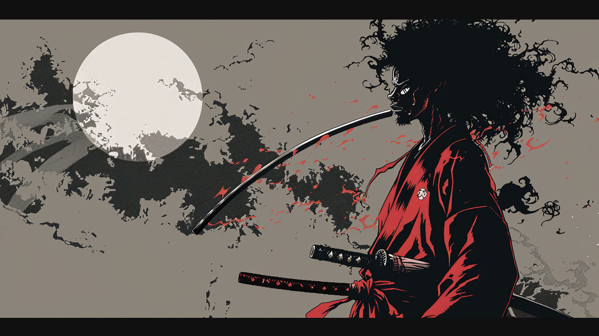 Download Afro Samurai AI Image: Ultra HD Wallpaper