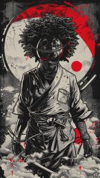 Afro Samurai AI Wallpaper for Samsung Galaxy: Mobile Background