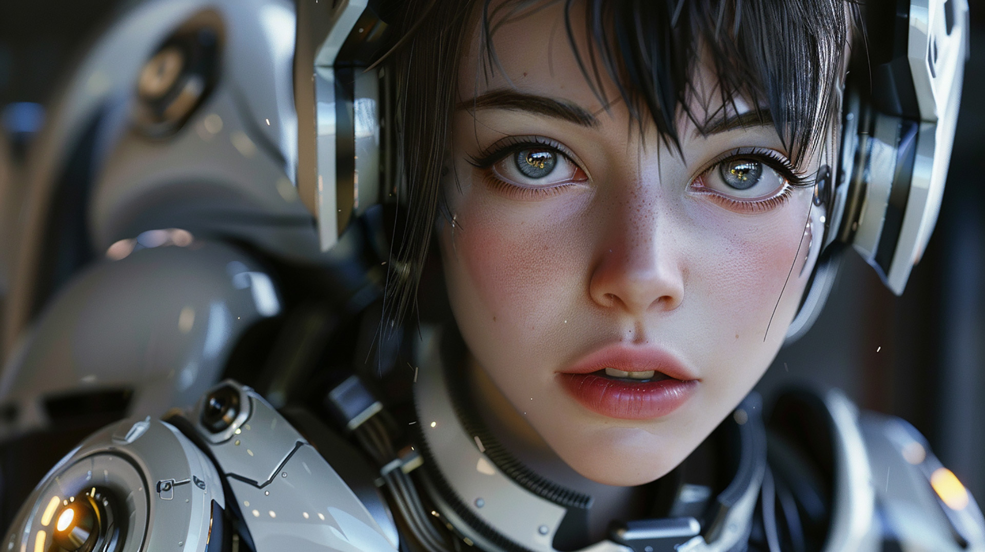 AI Amour: Love-Inspired Robot Girl Themes for Desktop