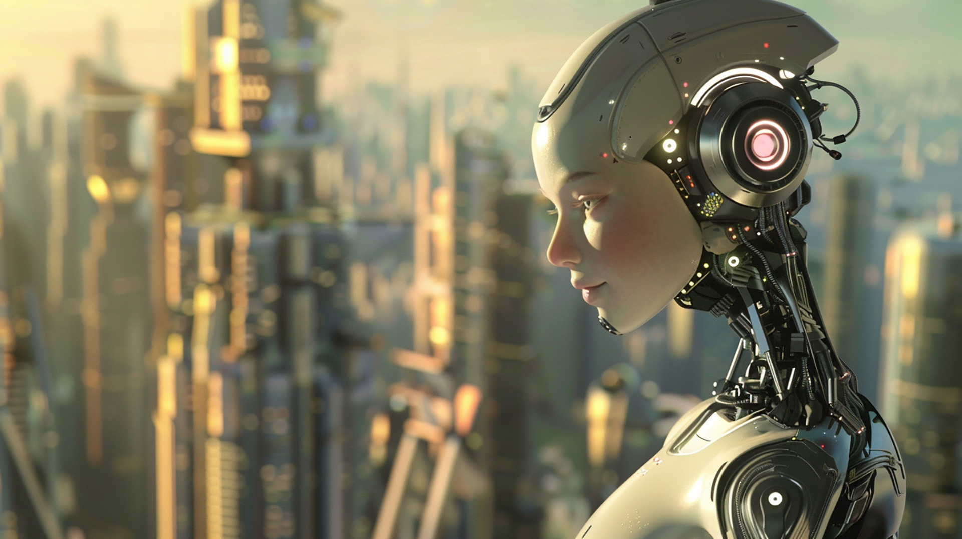 Android Angel: Futuristic Robot Girl Images in 4K