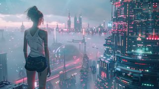 Future Fashion: Stylish Futuristic Girl Scenes in High Resolution