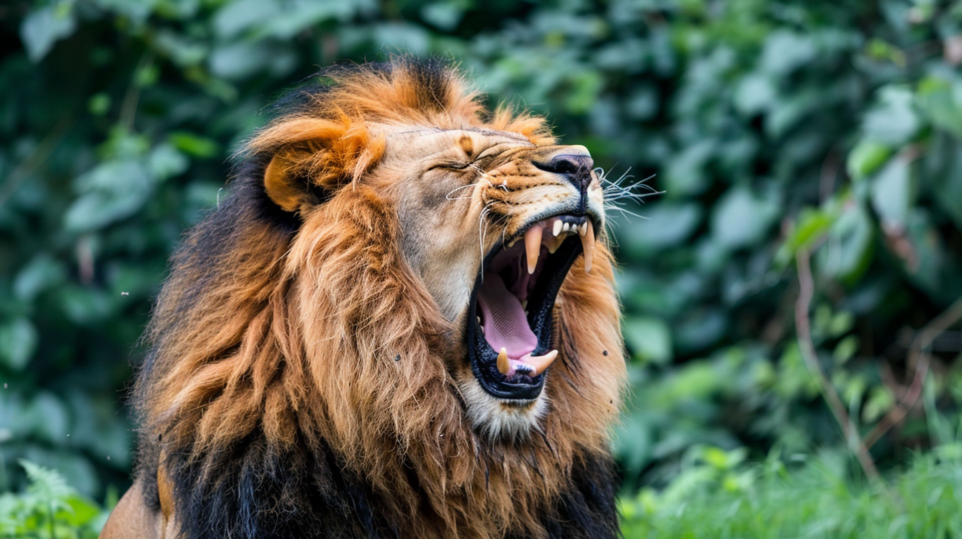 Ferocious Angry Lion in 4k HD Wallpaper