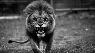 Intense Angry Lion in Ultra HD