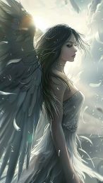 Celestial Serenity: Anime Angel's Graceful Wings