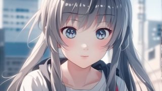 AI Aesthetics: Anime Girl Wallpaper for Desktop