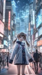 Anime Enchantment: Captivating Girl Wallpaper for Mobile