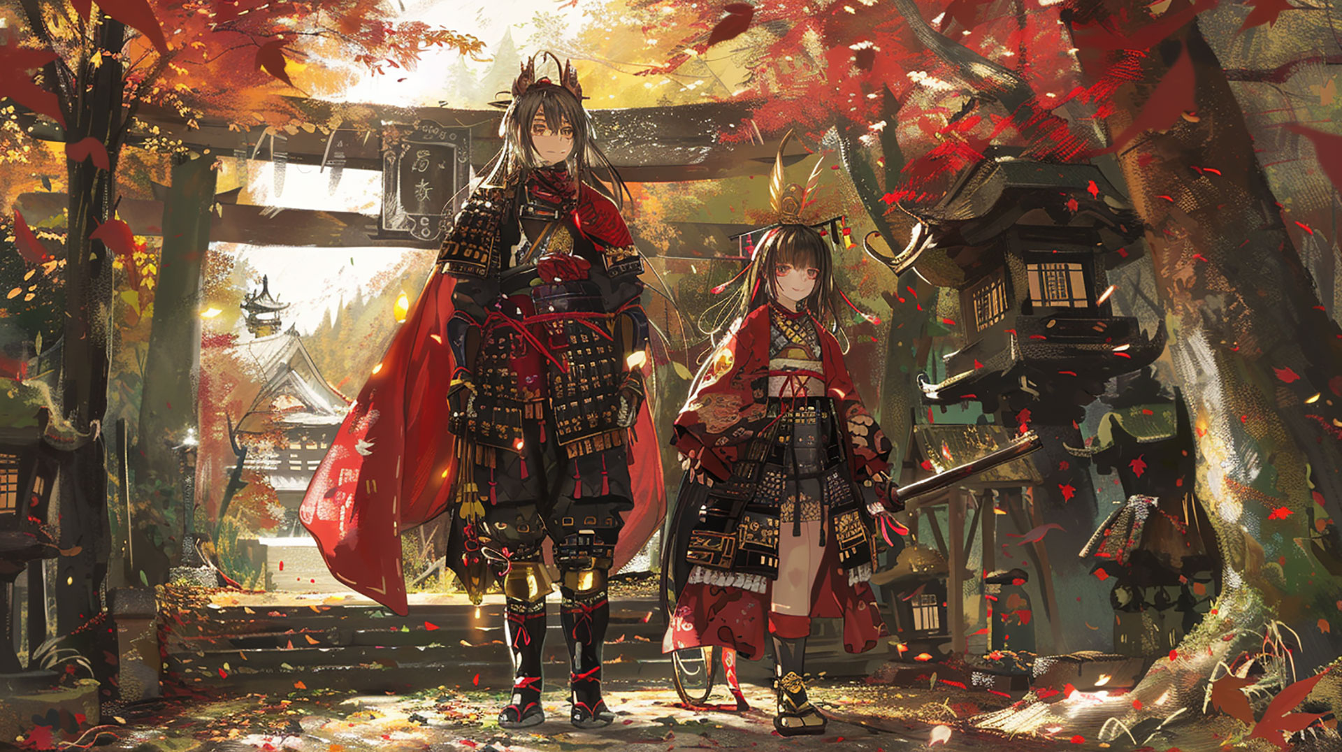 Anime Samurai AI Image: HD Desktop Wallpaper