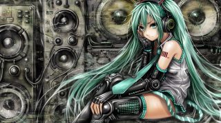 Cyber City Chronicles: Anime Style Futuristic Wallpaper