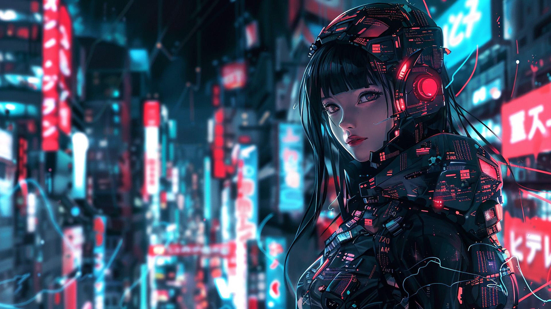 Cosmic Chronicles: Anime Style Futuristic Wallpaper