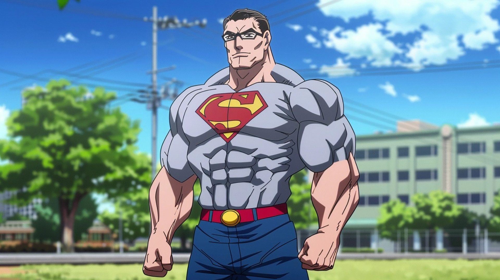 Anime Justice League: Superman Anime 8K Digital Art