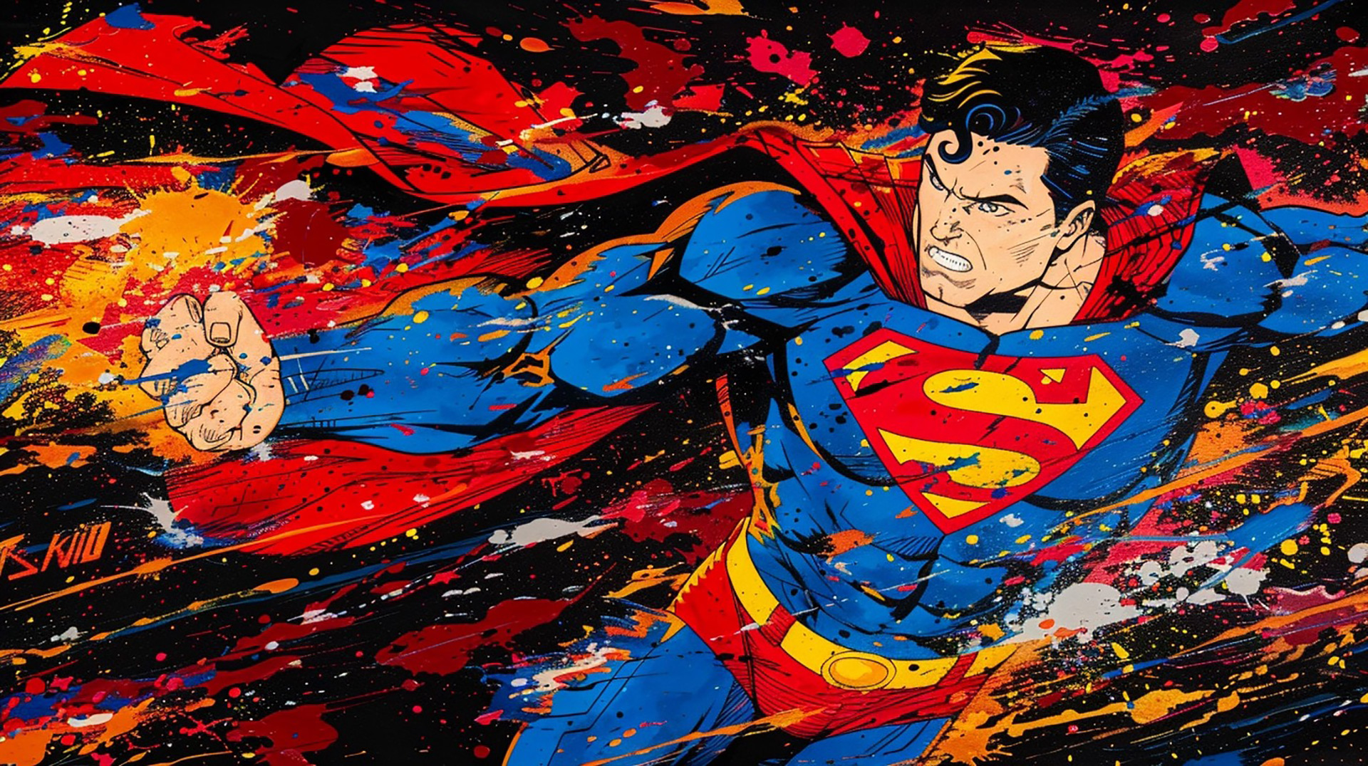 Legendary Anime Hero: Superman HD Desktop Backgrounds