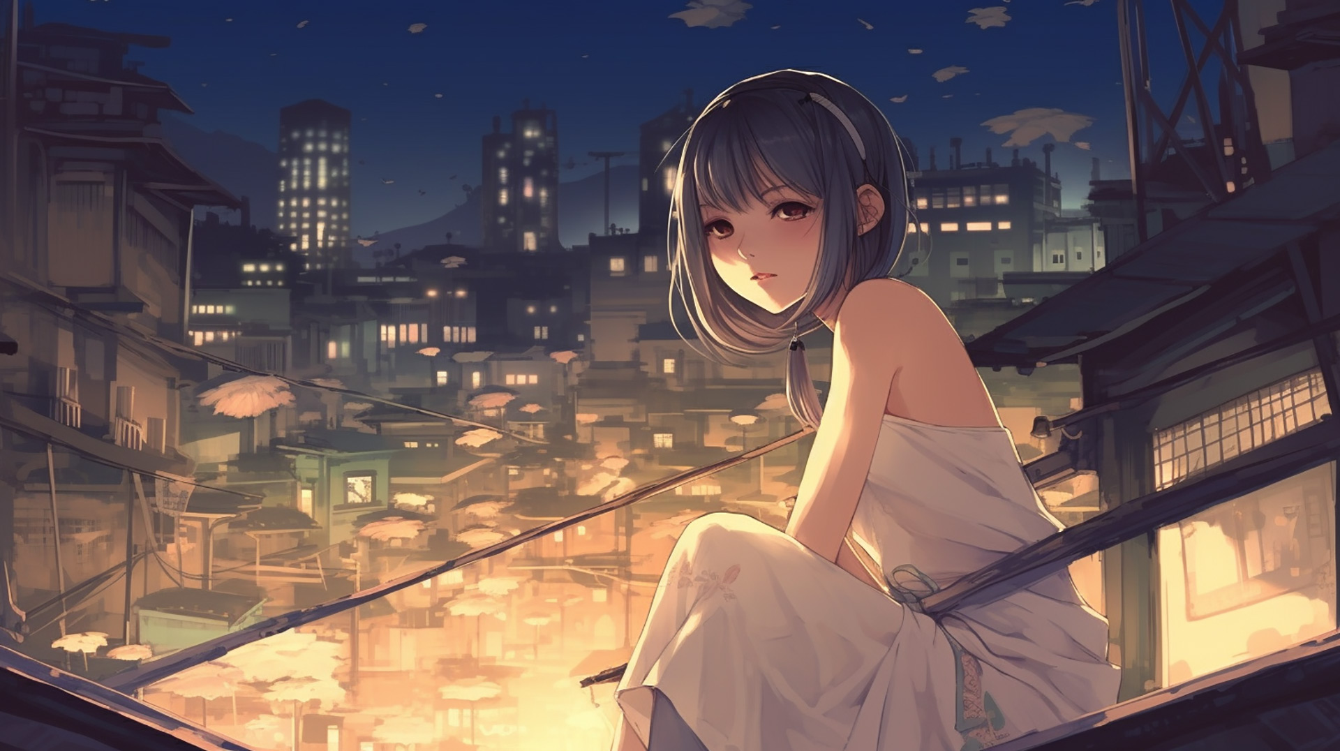 Kawaii Charm: Asian Anime Cute Girl Wallpaper