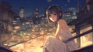 Anime Beauty: Asian Cute Girl Wallpaper for Desktop