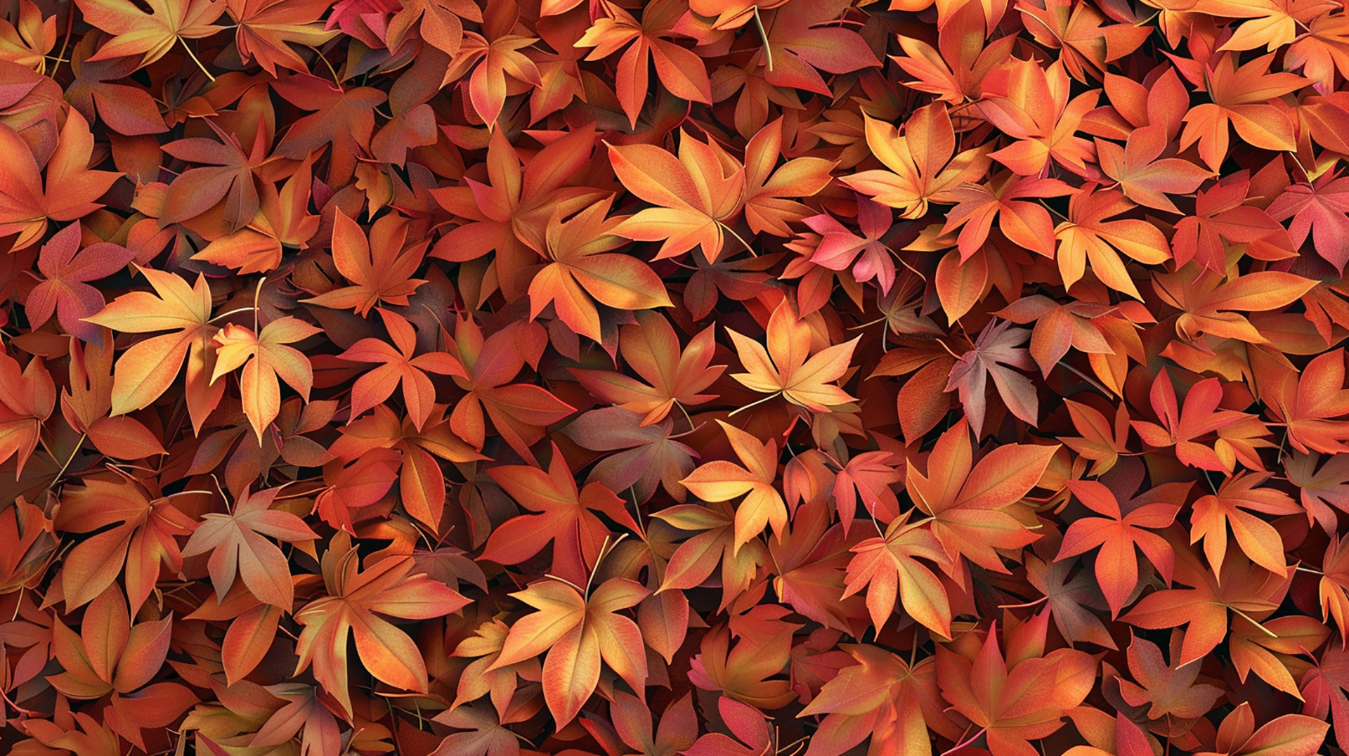Crimson Carpet: Autumn Leaves Carpeting the Ground