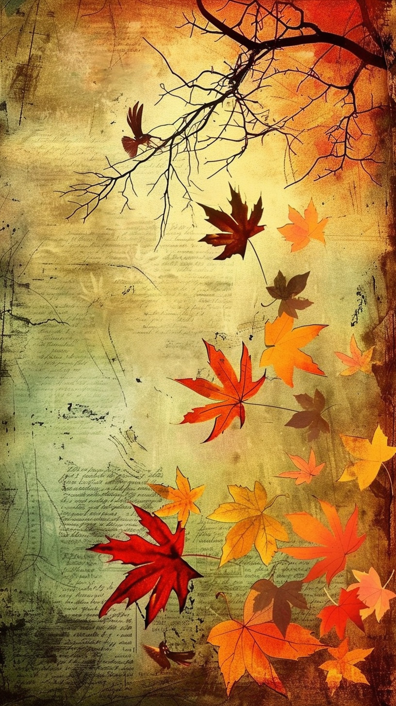 God's Grace in Fall: Scripture iPhone Wallpaper