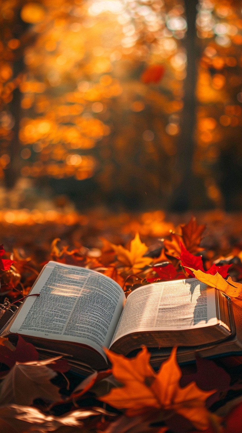 Biblical Bounty: Autumn Scripture Desktop Background