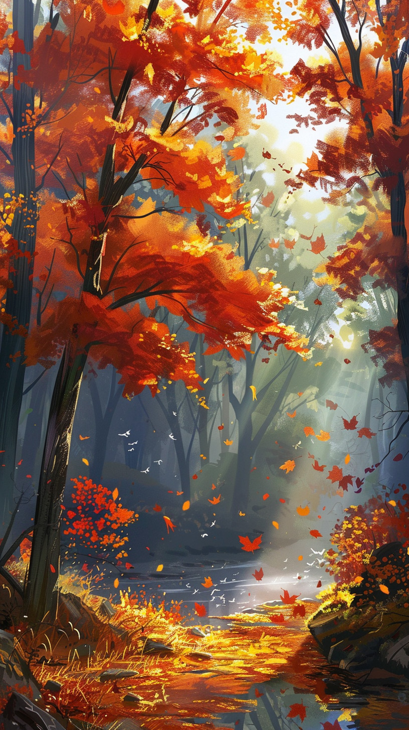 Sacred Season: Autumn Scripture Mobile Background