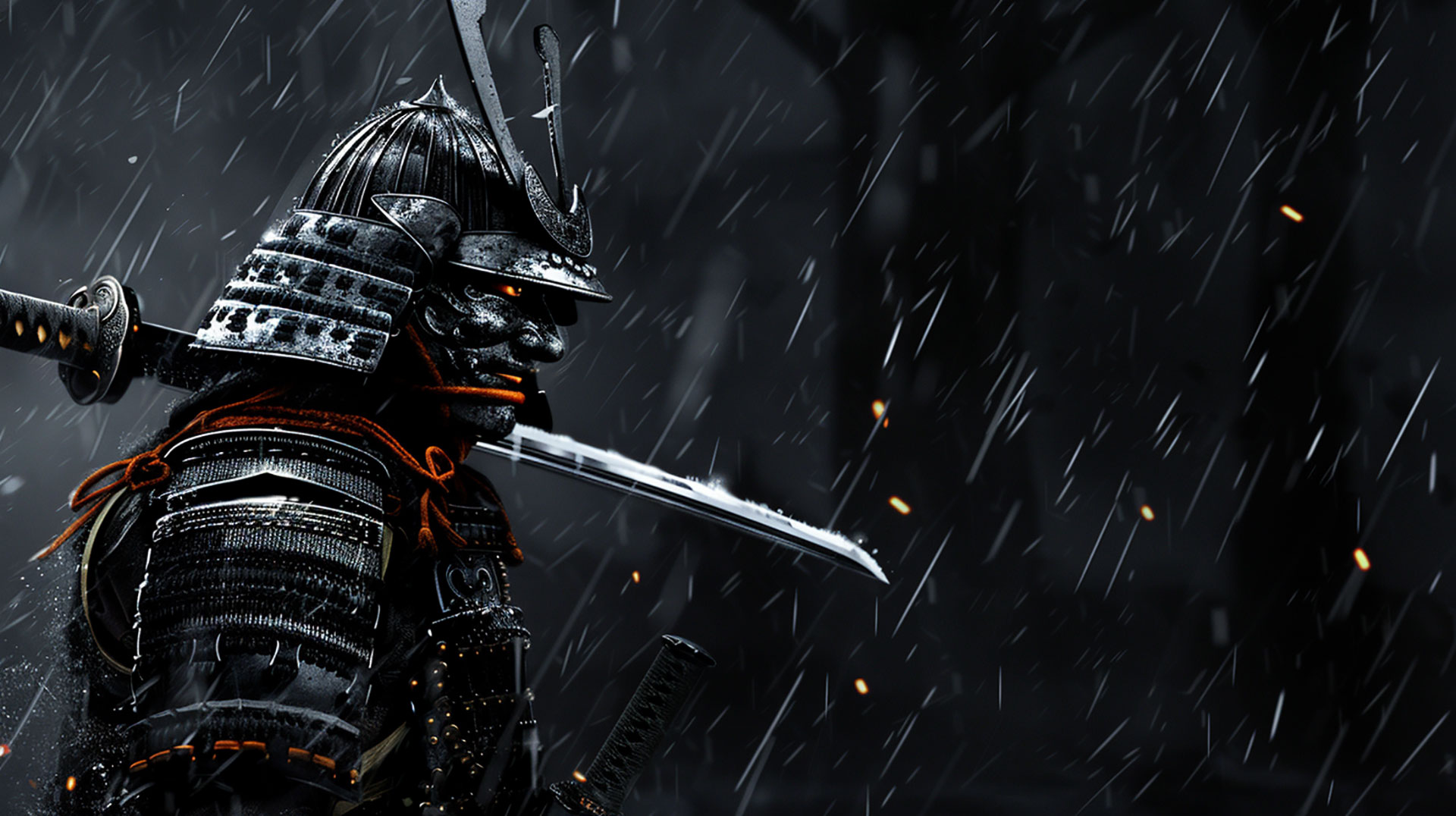 AI Badass Samurai: Digital Background Download