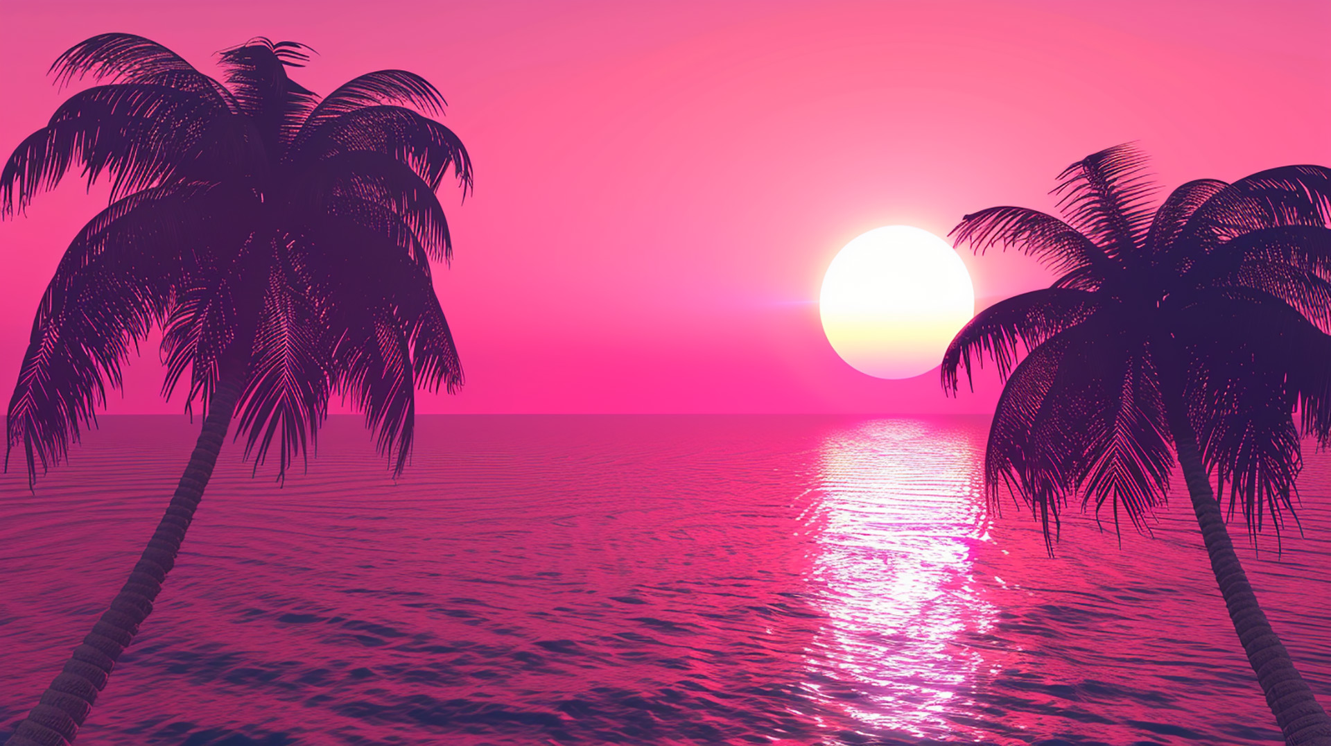 Horizon Embrace: AI-Rendered Beach Sunset