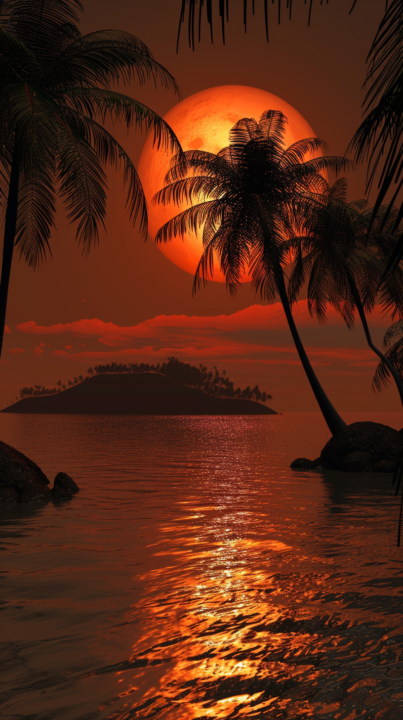 Seascape Dreams: Beach Sunset Fantasy