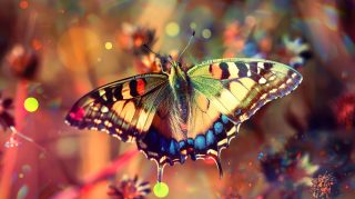 Enchanted Flutter: AI Image of Beautiful Butterfly