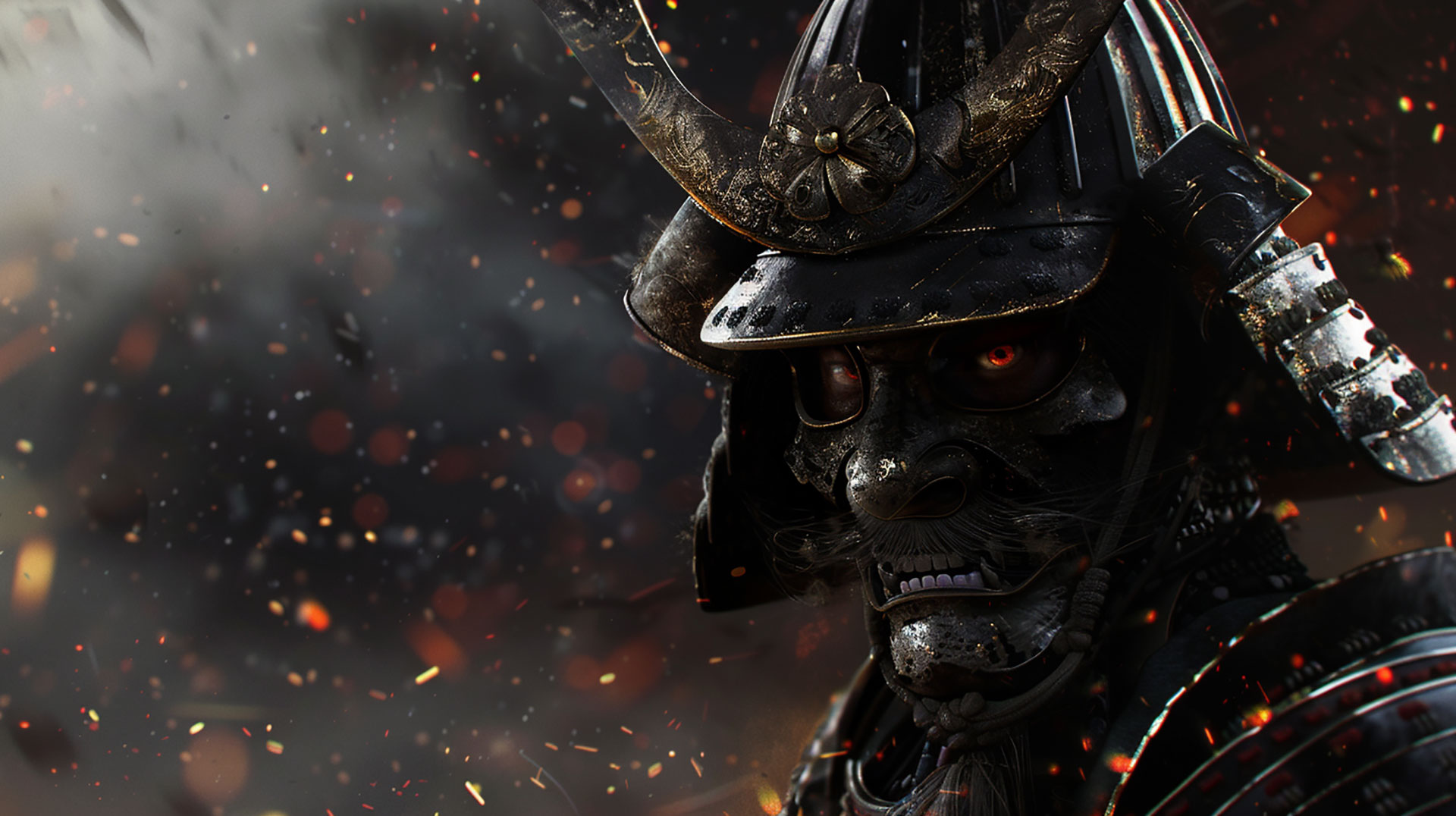 Download Black Samurai AI Image: Ultra HD Wallpaper