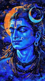 Blue Lord Shiva: HD Mobile Wallpaper