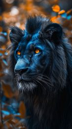 Ethereal Blue Lion on iPhone