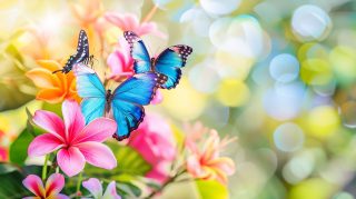 Enchanting Butterflies: AI Desktop Wallpaper