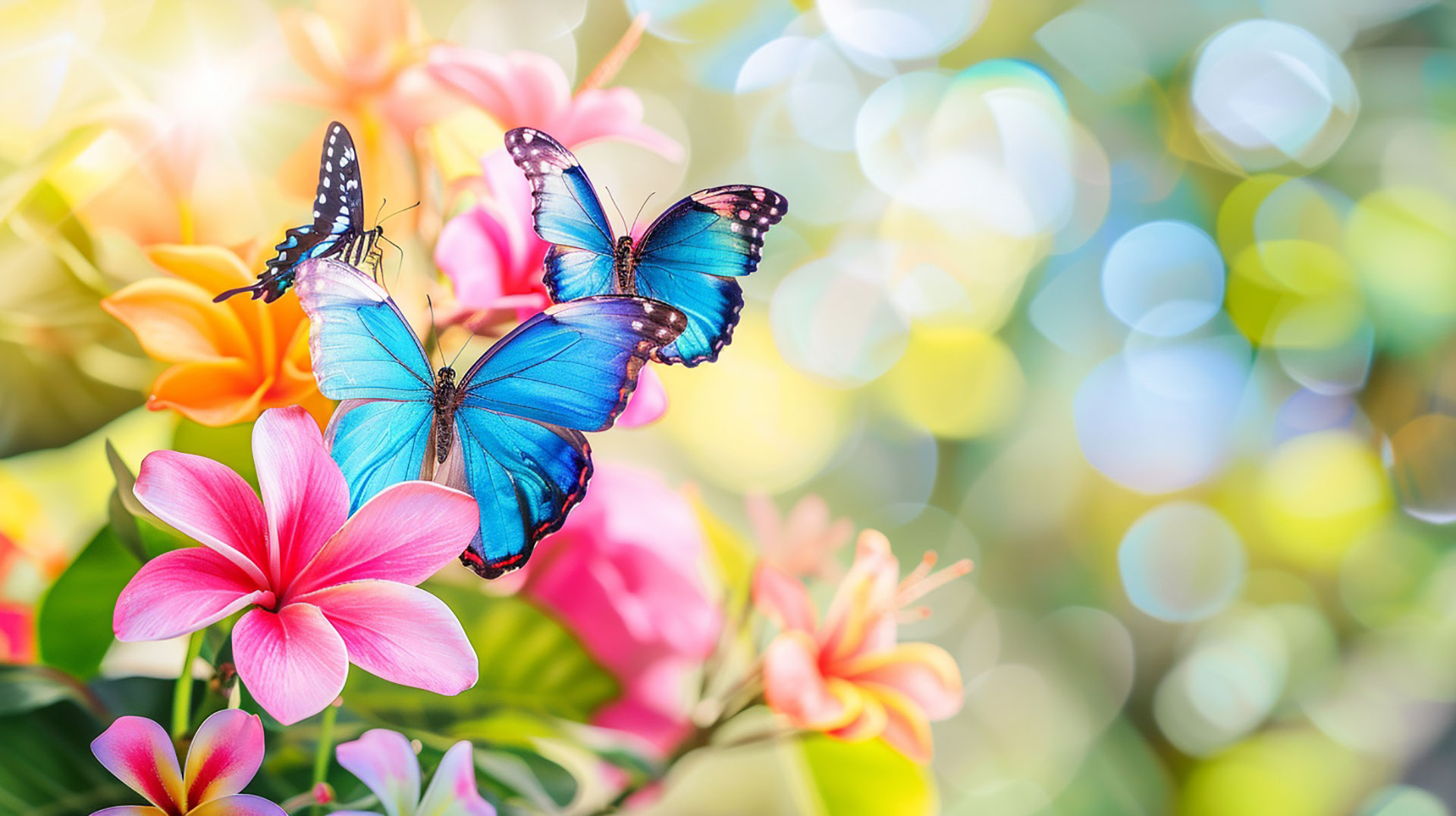 Enchanting Butterflies: AI Desktop Wallpaper