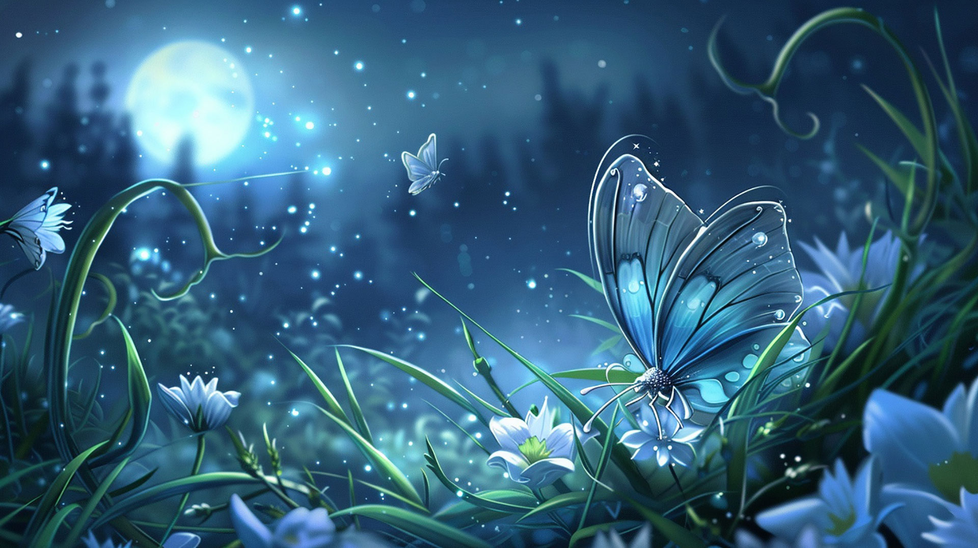 Nature's Grace: AI Butterfly Image Wallpaper