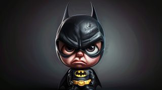 Dynamic Animation: 16:9 Batman Cartoon Desktop Background