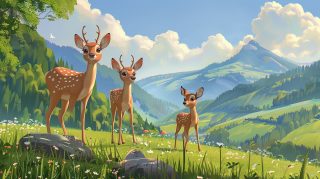 Deer Adventures: Animated Desktop Background