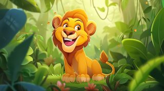 Cartoon Lion King Wallpaper