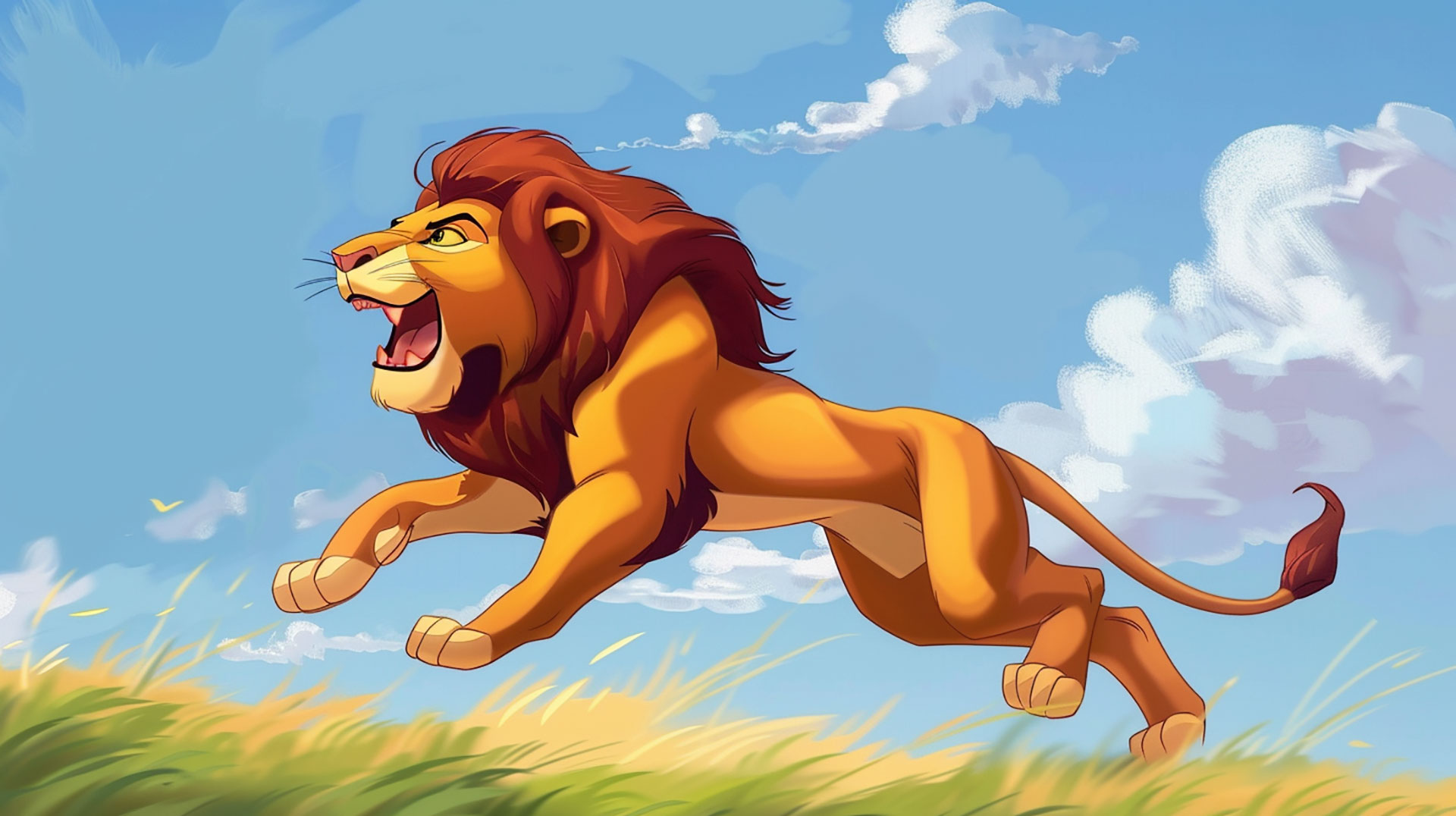 Cartoon Lion Guard Desktop Background