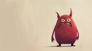 Cute Cartoon Monster AI Image: HD Wallpaper