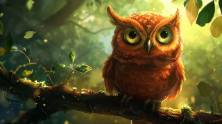 Free Ultra HD Cartoon Owl Wallpaper Download